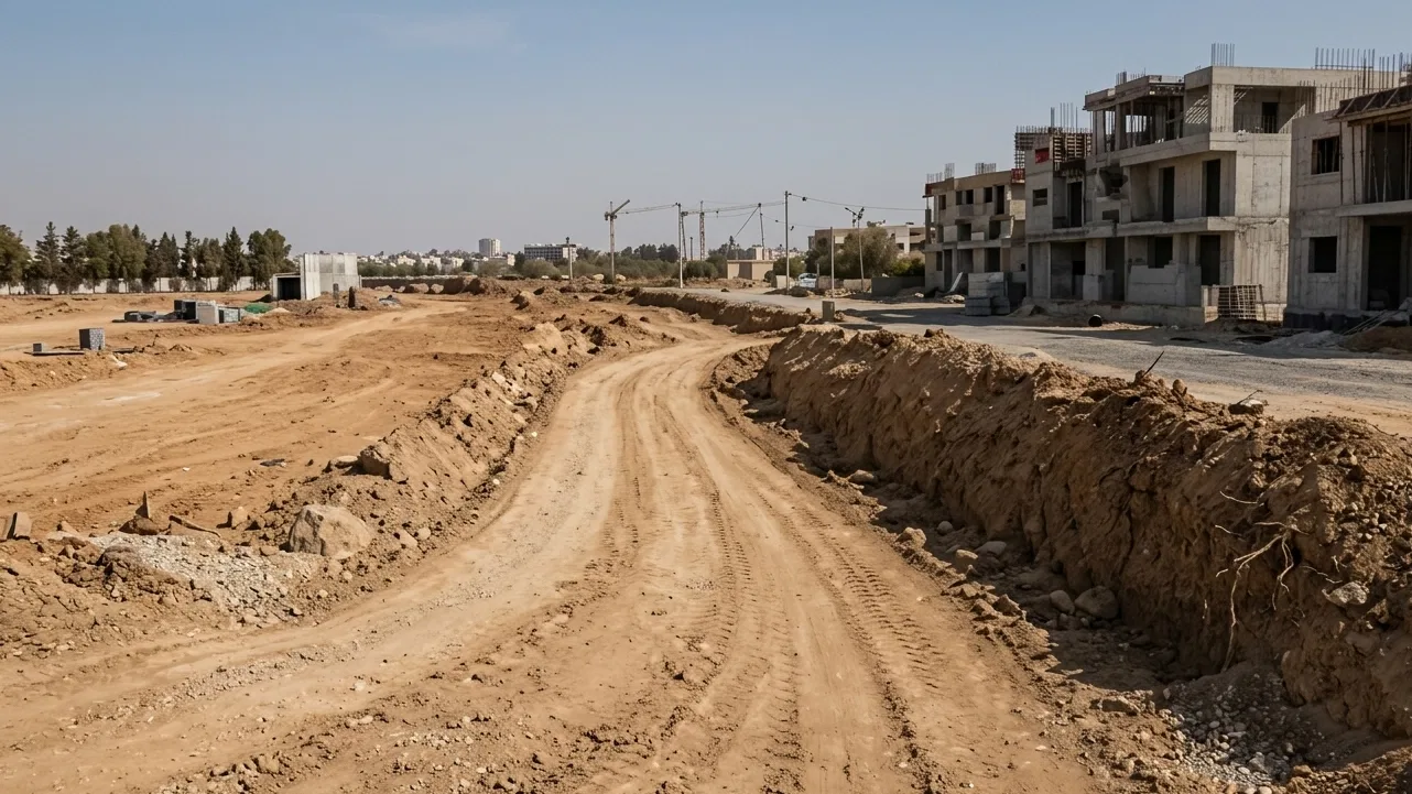 أعمال حفر وتسوية وترحيل