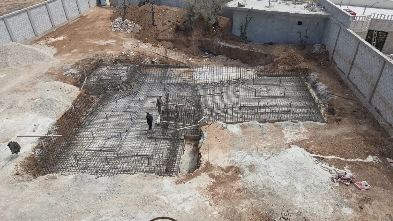 التأسيس الهندسي والبنية التحتية للمشروع
