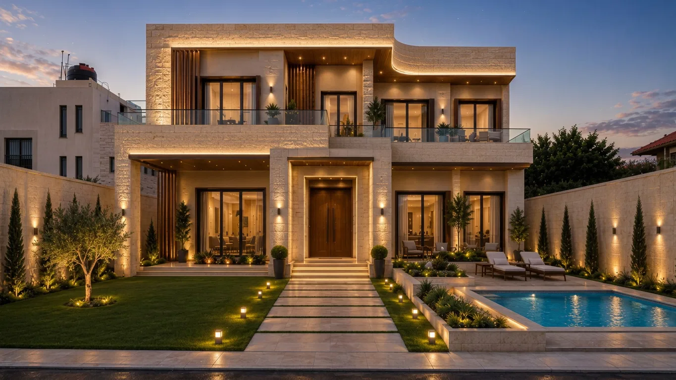 فيلا سكنية - تنفيذ شركة سعدة للمقاولات
